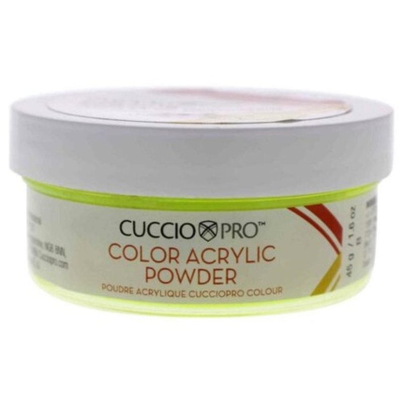 Cuccio Pro Neon Pineapple Color Acrylic Powder for Women 1.6oz