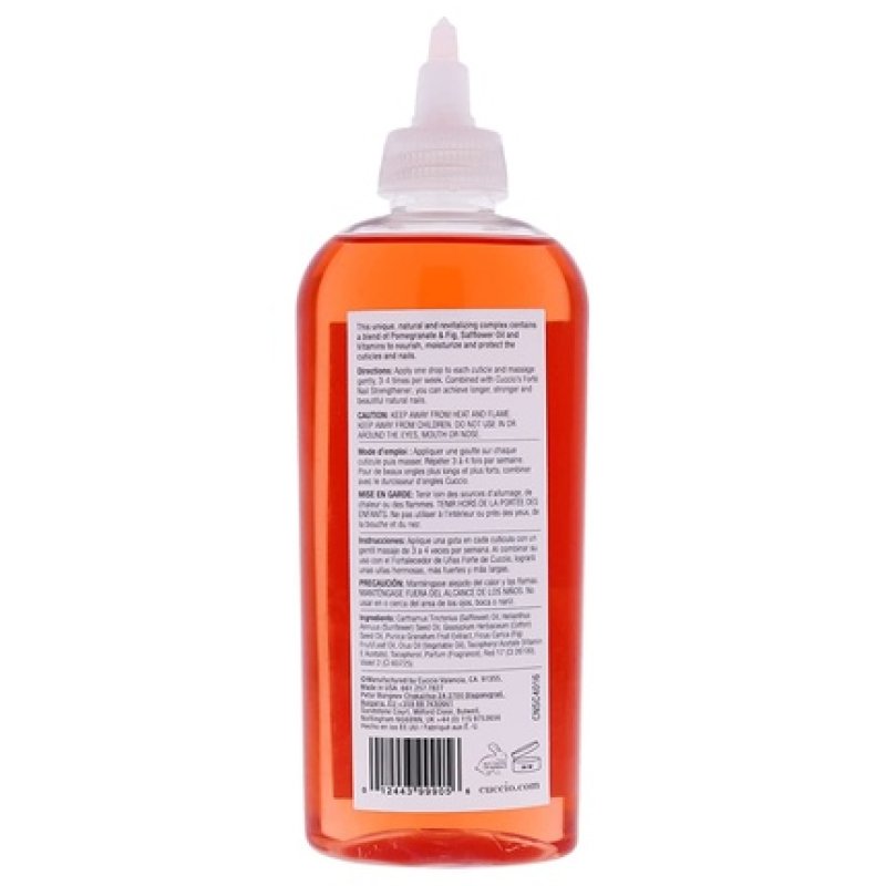 Cuccio Naturale Cuticle Revitalizing Oil Hydrating Oil for Repaired Cuticles Overnight 8oz Pomegranate and Fig