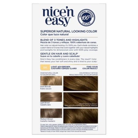 Clairol Nice'n Easy Permanent Hair Color 6A Light Ash Brown