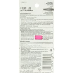 Maybelline Lots of Lashes Washable Mascara 141 Very Black 0.43 fl. oz. (12.7 ml)