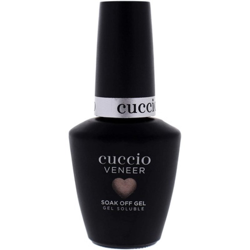 Cuccio Gel Nail Polish Veneer Rose Gold Slippers 13ml Metallic Rose Gold Glitter