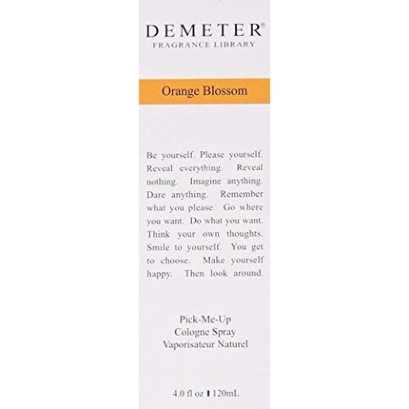 Demeter Cologne Spray for Unisex Orange Blossom 4 Ounce