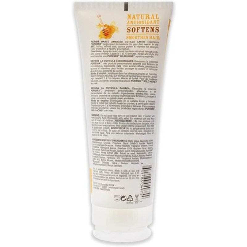 Rusk Puremix Wild Honey Repairing Mask for Dry Hair 6oz