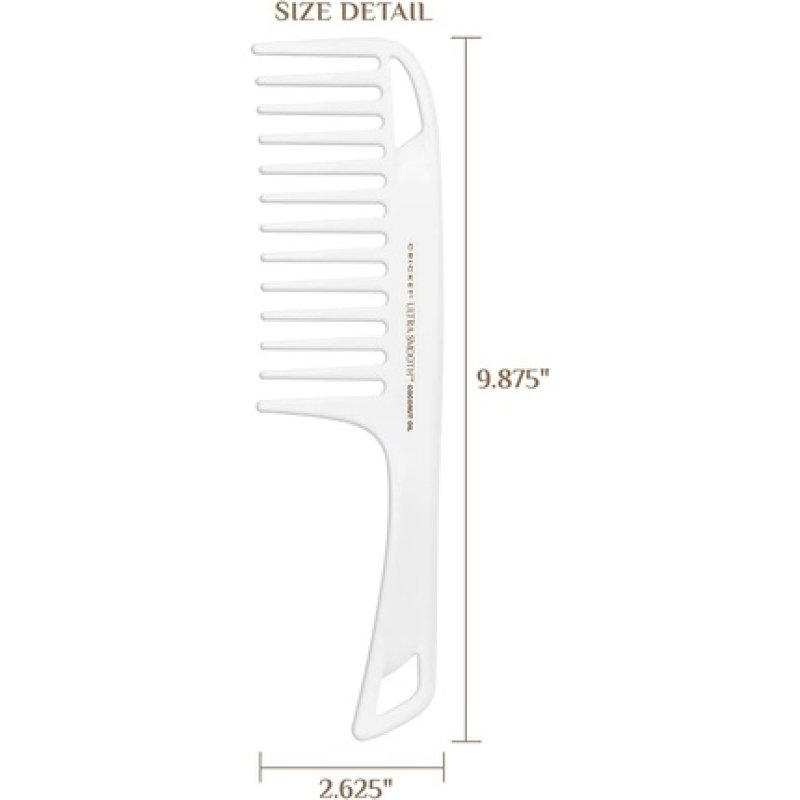 Cricket Ultra Smooth Coconut Detangler Comb for Unisex 1 Comb