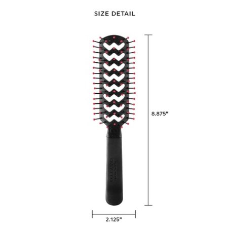 Cricket Static Free Fast Flo Vent Hair Brush for Blow Drying, Styling and Detangling 1 Count