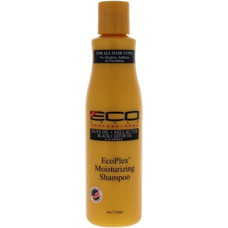 Ecoco Eco Style EcoPlex Moisturizing Shampoo with Olive Oil, Shea Butter, Black Castor Oil, and Flaxseed for All Hair