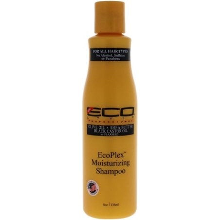 Ecoco Eco Style EcoPlex Moisturizing Shampoo with Olive Oil, Shea Butter, Black Castor Oil, and Flaxseed for All Hair
