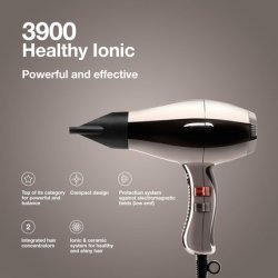 Elchim 3900 Healthy Ionic Hair Dryer Professional Ceramic and Ionic Blow Dryer with 2 Concentrators Titanium