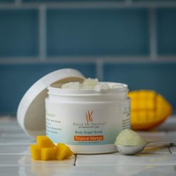 Sugar Me Smooth Body Scrub Tropical Mango Ultra Hydrating and Exfoliating 8oz