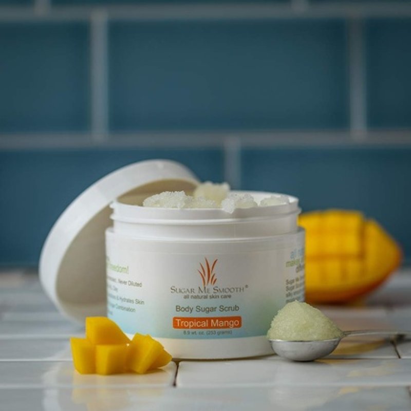 Sugar Me Smooth Body Scrub Tropical Mango Ultra Hydrating and Exfoliating 8oz