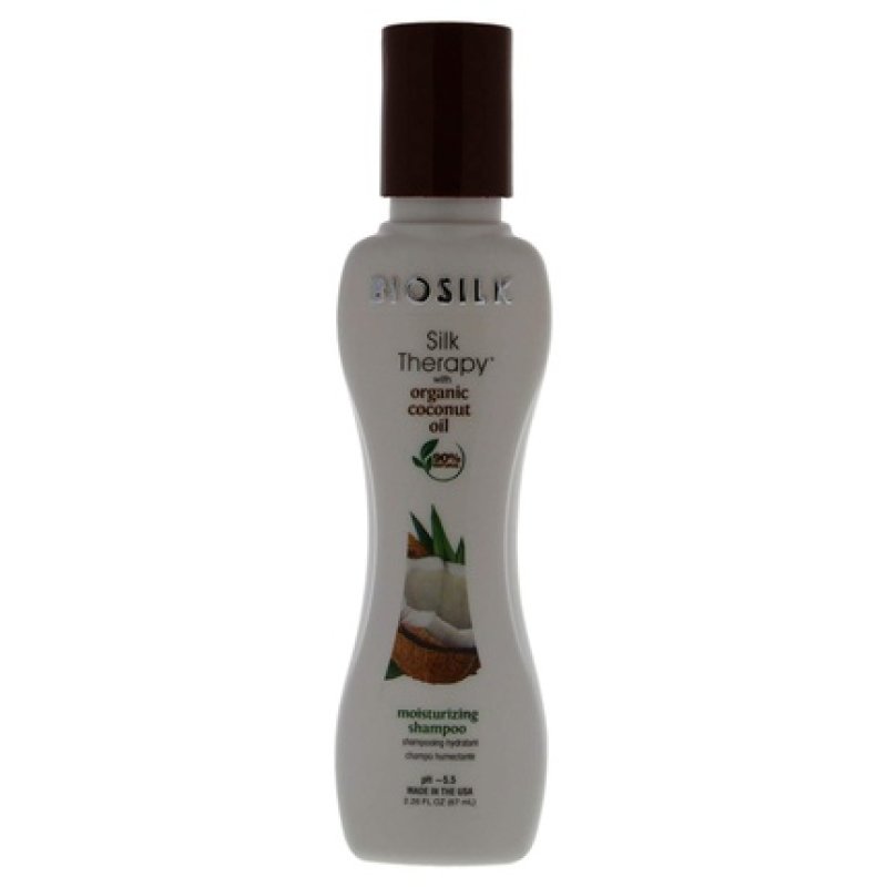 Biosilk Silk Therapy Organic Coconut Oil Moisturizing Shampoo for Unisex 2.26oz