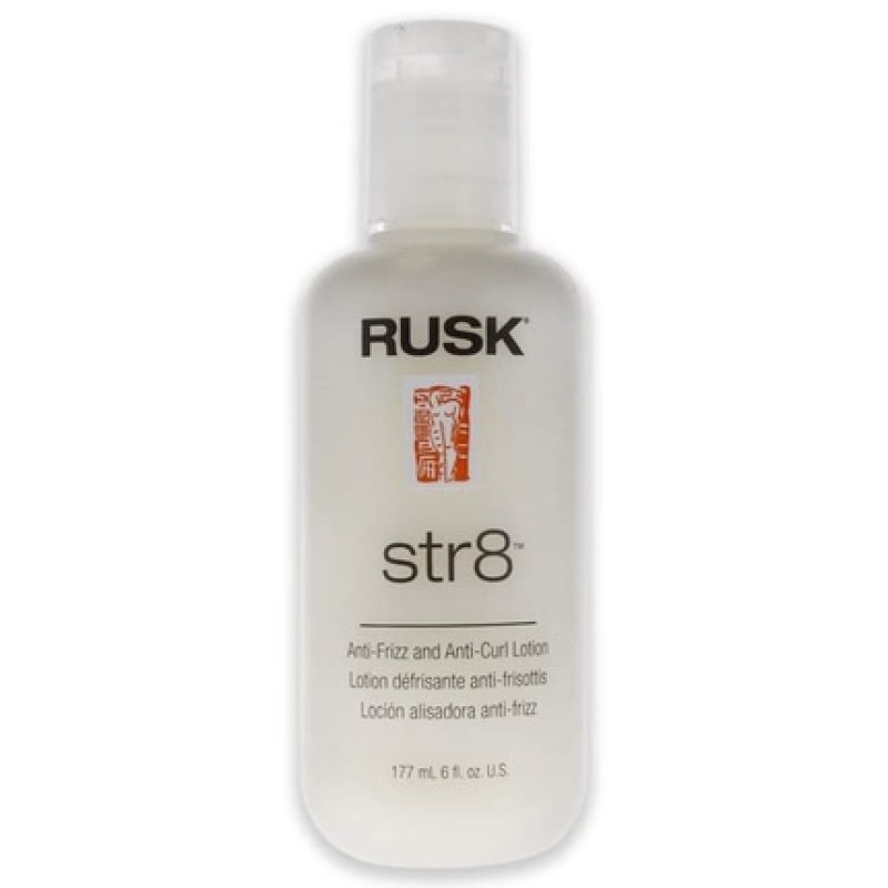 RUSK Str8 Anti-Frizz and Anti-Curl Lotion for Unisex 6oz
