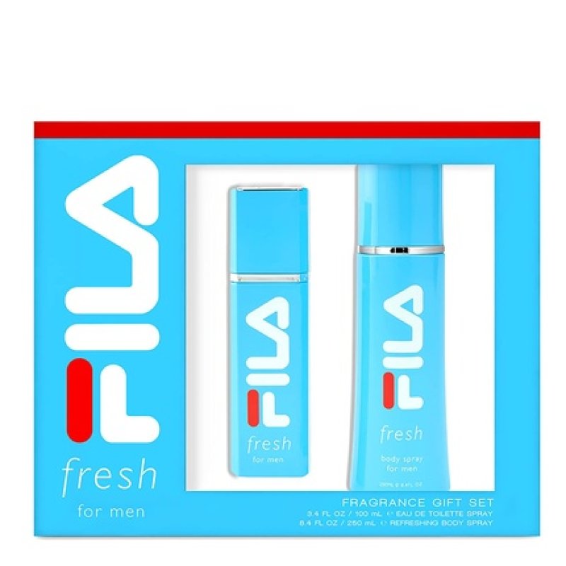 Fila Fragrance Giftset for Men Cool Clean and Refreshing Fragrance and Body Mist - 2 Pc