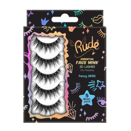 Rude Essential Faux Mink 3D Lashes - Pack of 5
