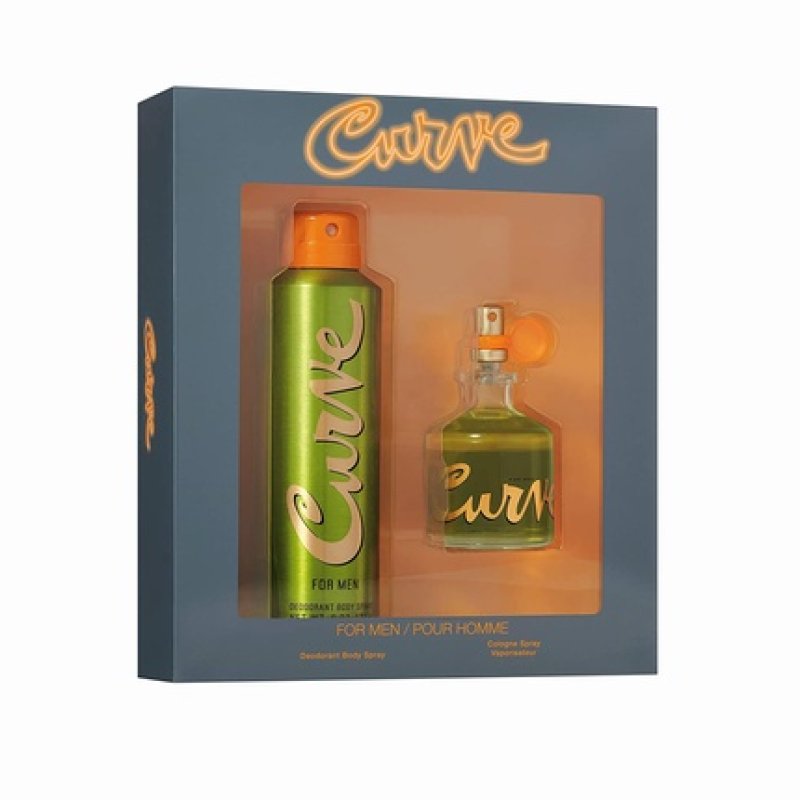 Curve Men's Cologne Fragrance Gift Set with Deodorant and Cologne Spray Spicy Wood Magnetic Scent 2 Piece Set 8.50 Fl Oz
