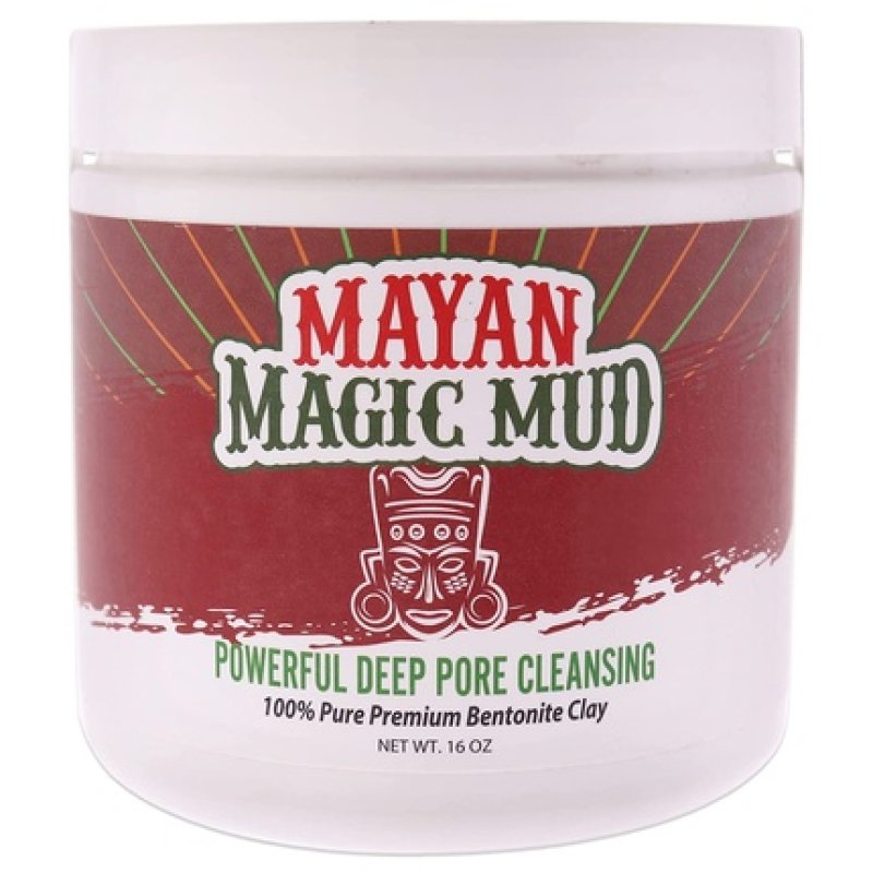 Mayan Magic Mud Powerful Deep Pore Cleansing Sodium Bentonite Clay Cleanser 16oz
