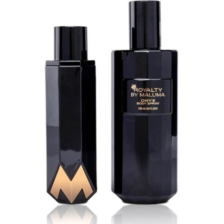 Onyx By Royalty By Maluma For Men 2 Pc Gift Set 2.5oz EDP Spray 8oz Body