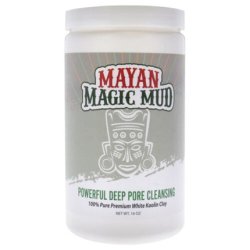 Mayan Magic Mud Powerful Deep Pore Cleansing White Kaolin Clay Cleanser 16oz