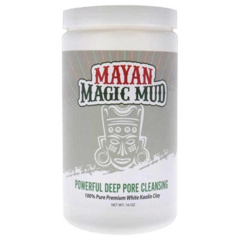 Mayan Magic Mud Powerful Deep Pore Cleansing White Kaolin Clay Cleanser 16oz