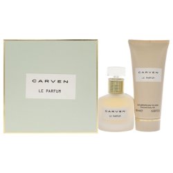 Carven Le Parfum For Women 2 Piece Gift Set With 166oz Eau De Parfum Spray And 333oz Perfume Body Milk