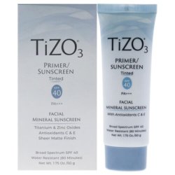 Tizo3 Facial Primer Tinted Spf 40 1.75 Oz 51.625 Ml Skincare