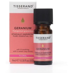 Tisserand Aromatherapy Geranium Essential Oil Ethically Harvested 9ml