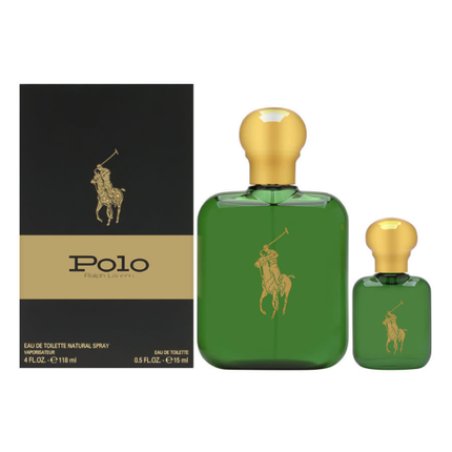 Polo Green by Ralph Lauren Men's Gift Set 4.2oz EDT Spray and 15ml Mini - New