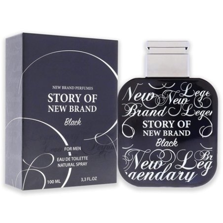 New Brand Perfumes Story Of Black Edt Spray Men 3.3 Oz