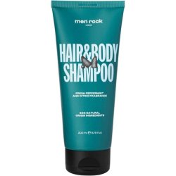 Men Rock 2-in-1 Hair and Body Shampoo 200ml Gentle Cleansing Formula