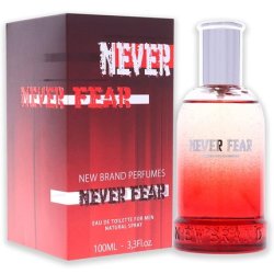 New Brand Perfumes Never Fear Edt Spray Men 3.3 Oz Sem Numero