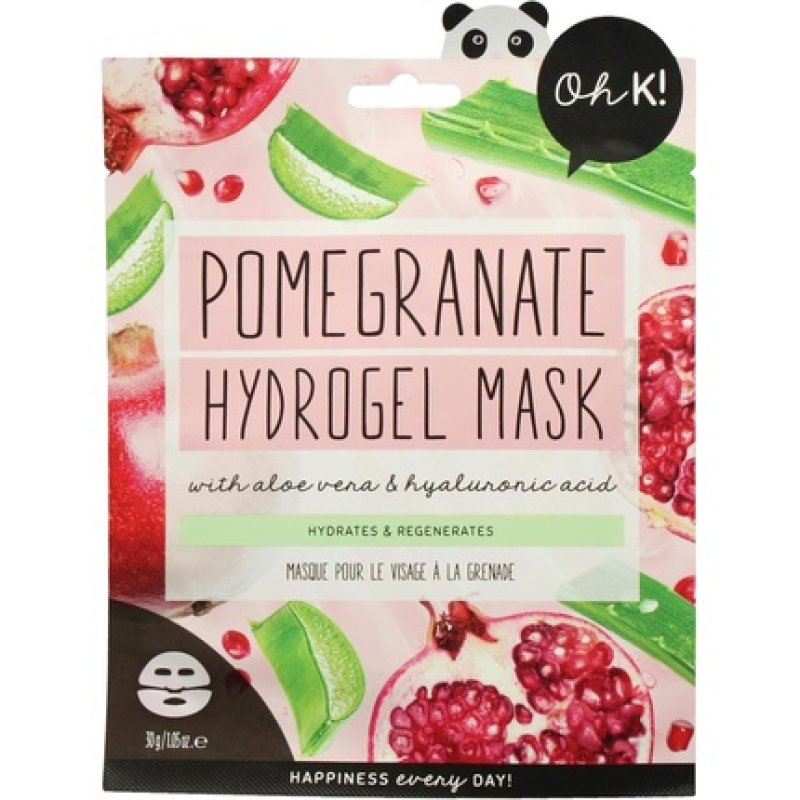 Oh K! Pomegranate Hydrogel Sheet Mask for Dry and Dehydrated Skin - Vegan