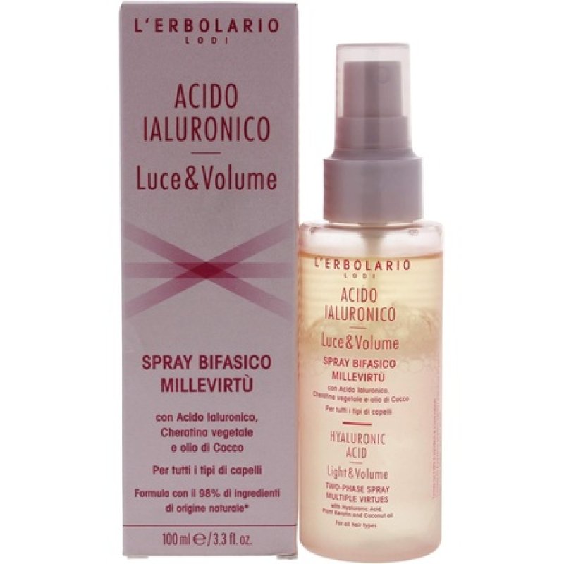 L'Erbolario Thousand Virtues Two Phase Hair Spray for Lightness and Volume 100ml