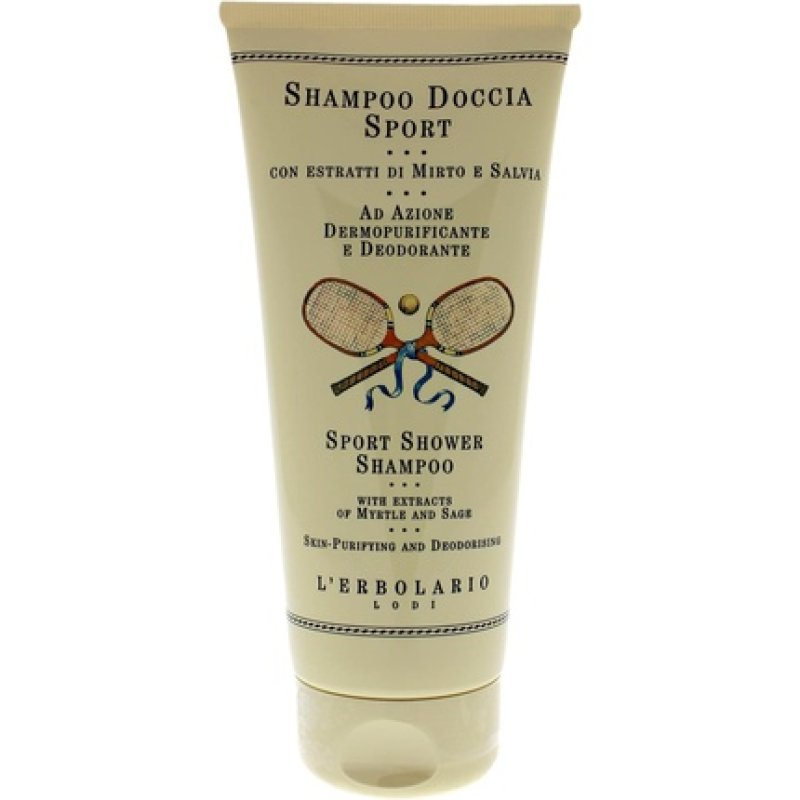 L'Erbolario Sport Shower Shampoo with Myrtle and Sage 200ml