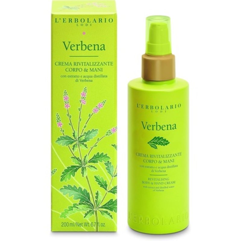 L'Erbolario Verbena Revitalizing Body & Hand Cream 200ml