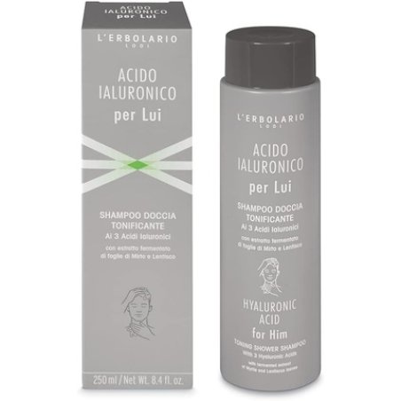 Hyaluronic Acid For Him Toning Shower Shampoo by Lerbolario for Men 8.4 Oz