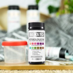 Beketo Ketone and Glucose Test Strips 100 Strips for Keto Diet