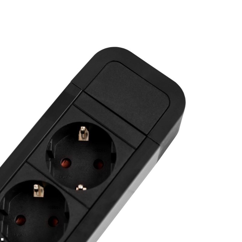 Bachmann PRIMO 2 power extension 2 m 6 AC outlet(s) Indoor Black