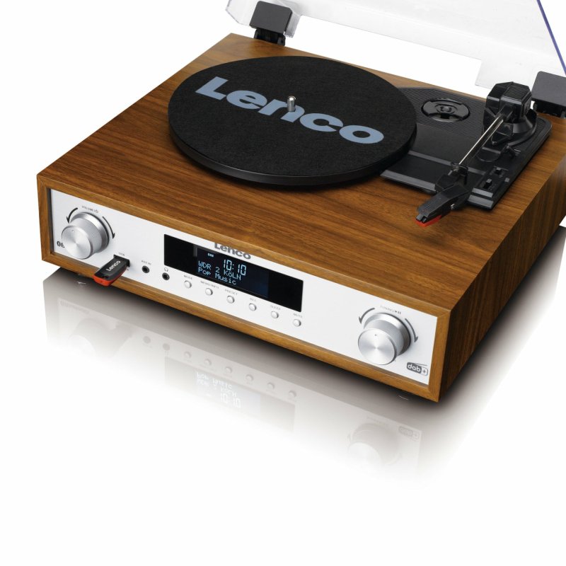 Lenco MC-160WD audio turntable Belt-drive audio turntable Wood Manual