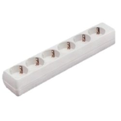 Bachmann 381.246K power extension 6 AC outlet(s) White