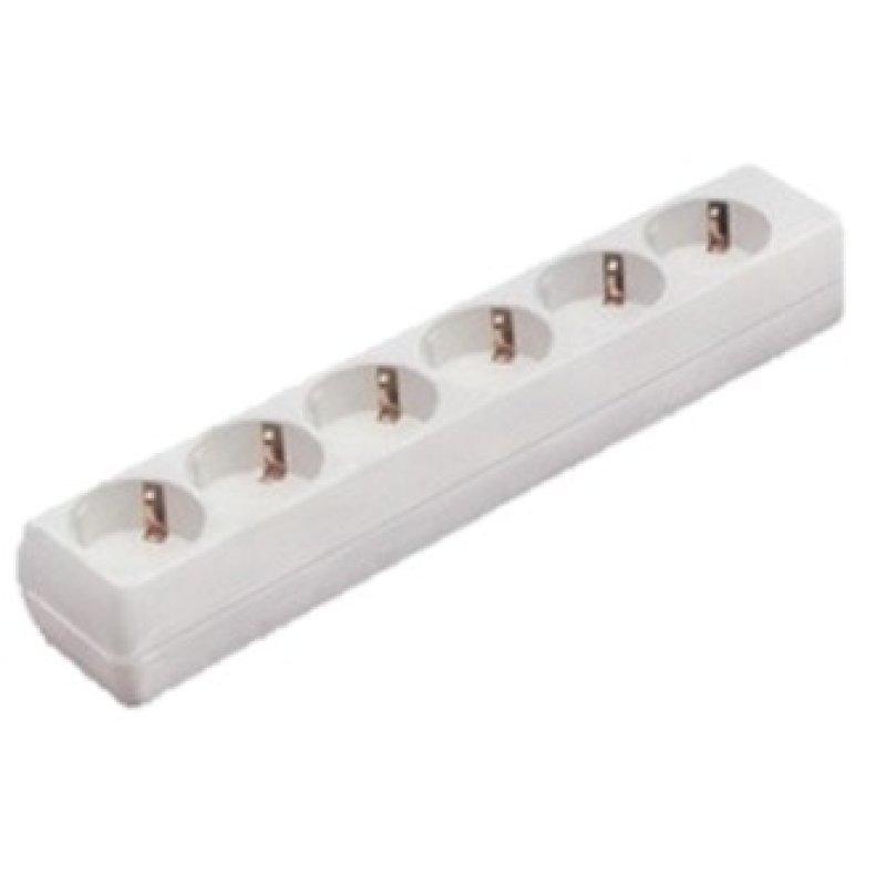 Bachmann 381.246K power extension 6 AC outlet(s) White