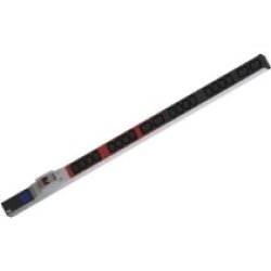 BACHMANN IT PDU ALU 1HE 36x C13 6x Schutzkontakt CEE 3x 32A rot