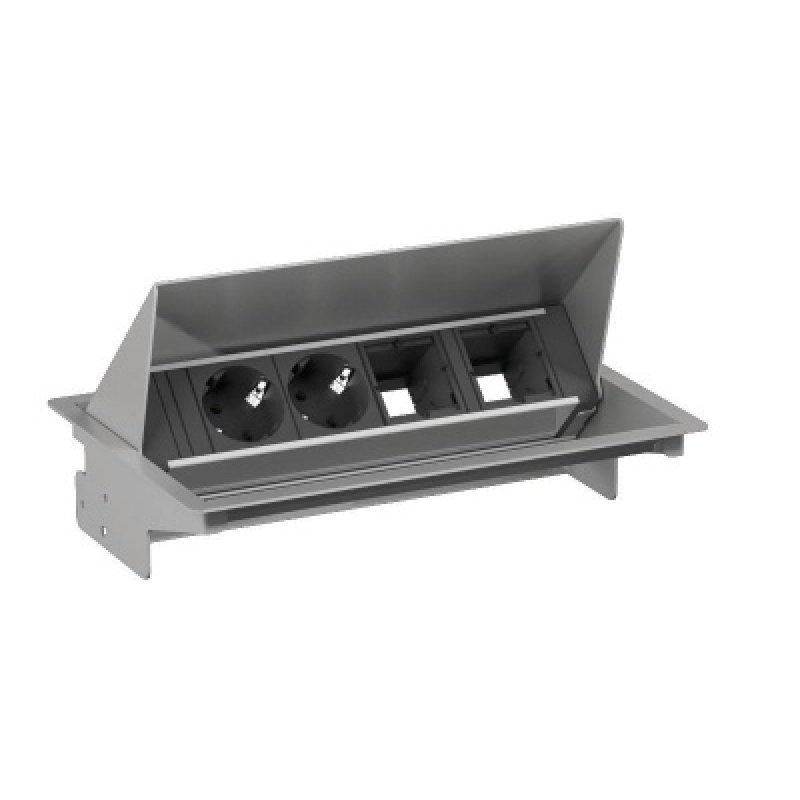 Bachmann 900.402 socket-outlet 2x AC Grey
