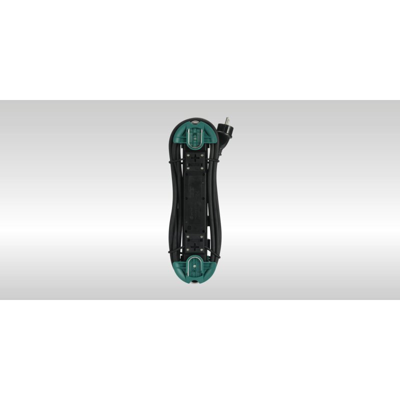 BACHMANN HOOK Outdoor 4x Schutzkontakt Kunststoff mit Schalter und Klappdeckeln IP44 4m