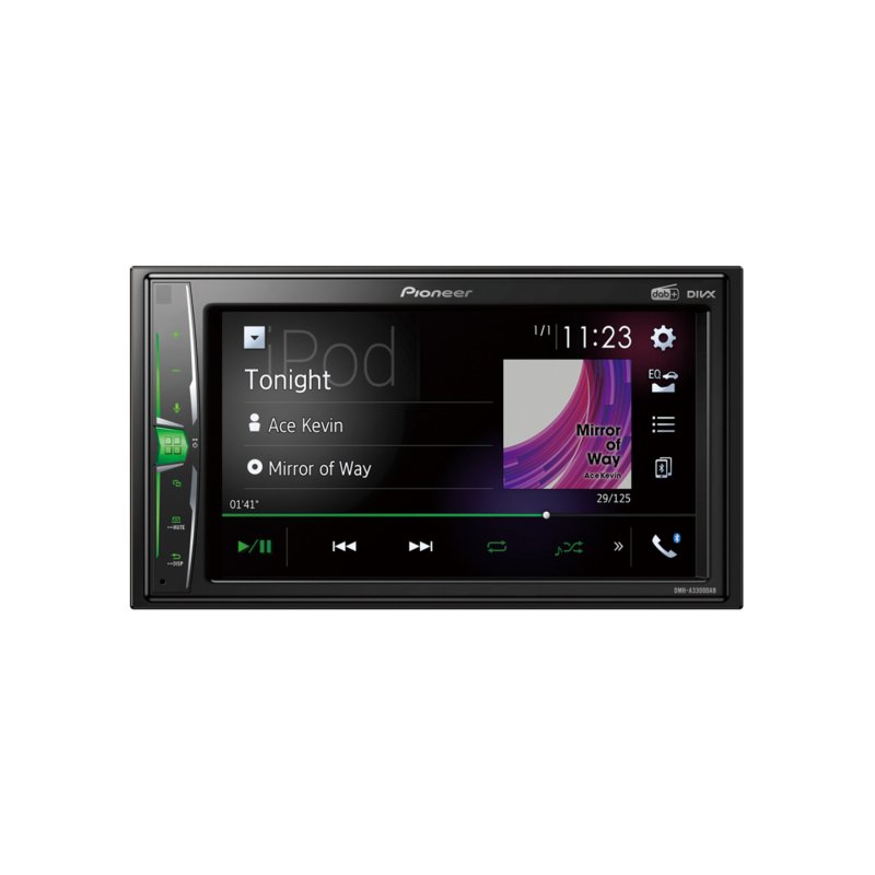 Pioneer DMH-A3300DAB récepteur multimédia de voiture Noir Bluetooth
