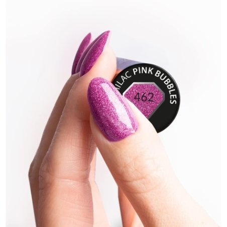 Semilac 462 Pink Bubbles UV Gel Polish - Long Lasting and Easy to Apply