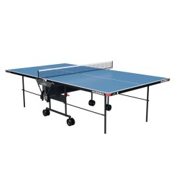 HUDORA 30000 table tennis equipment Rollaway (2 tabletops & 2 undercarriages) Black, Blue Melamine