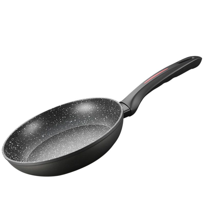 Royalty Line RL-BW30M: Marble Coated Cooking Wok Pan - 30cm