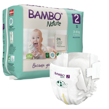Bambo Nature Diapers Mini, 710 G Size 2 30 Count