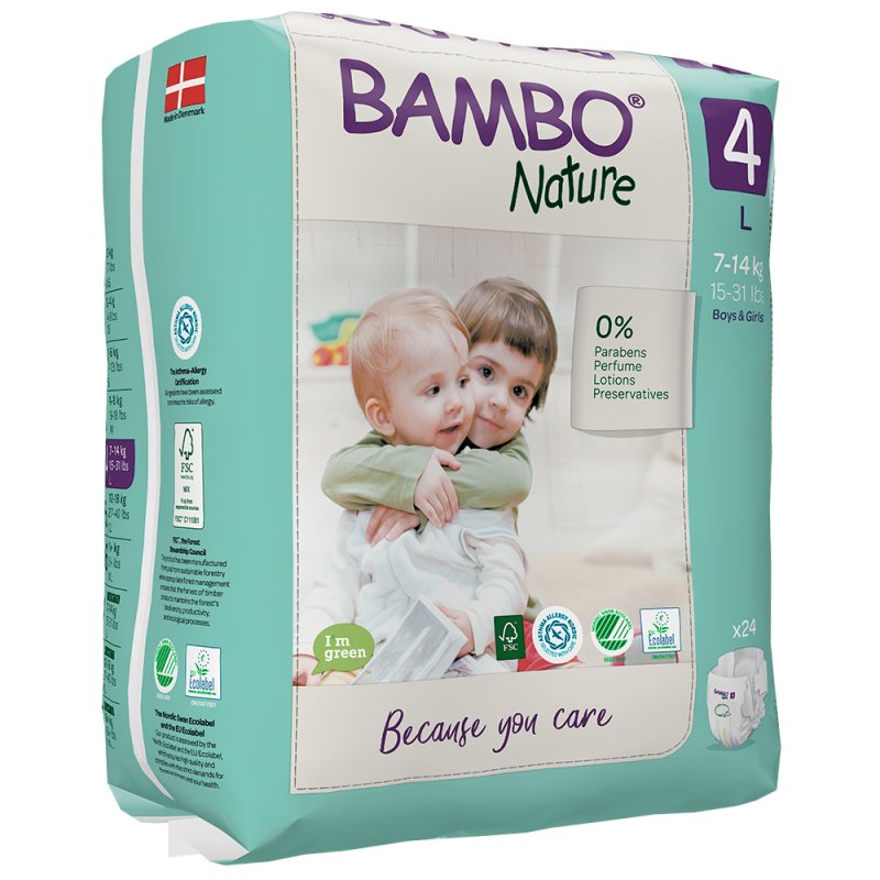 Bambo Nature Premium Eco Diapers Maxi Size 4 7-14 kg