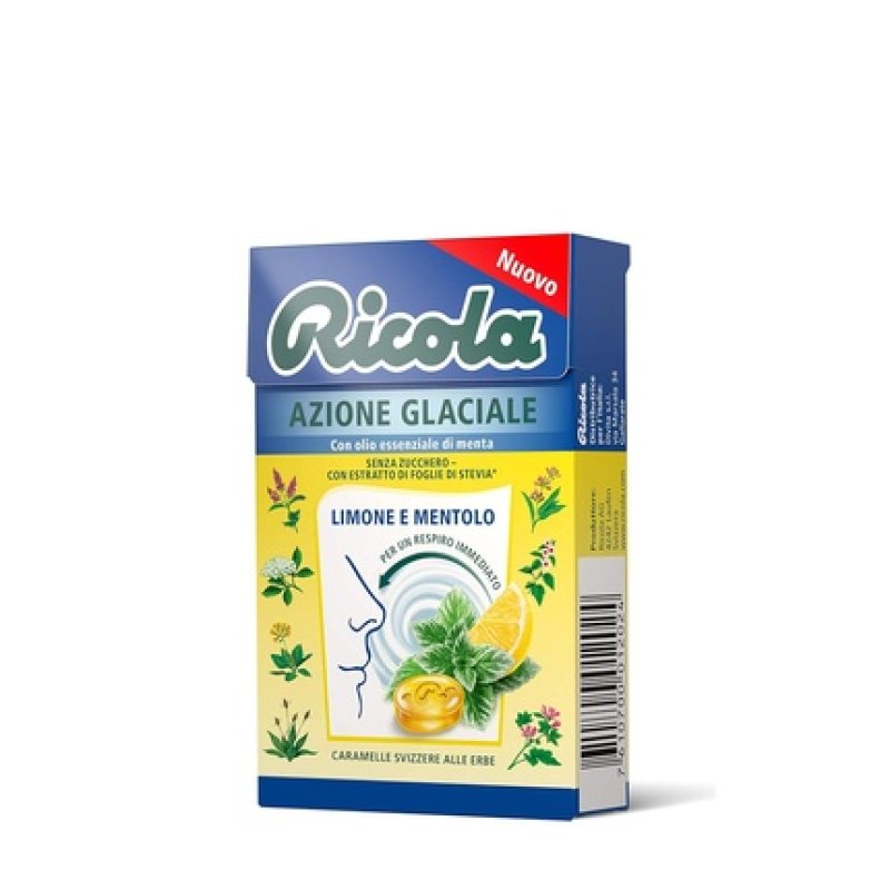 Ricola Glacial Action Lemon and Menthol Candy